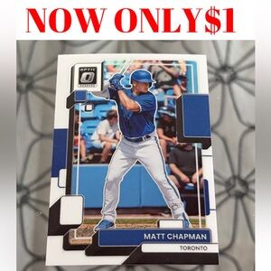 Matt Chapman 2022 Donruss Optic Toronto Blue Jays Baseball Card